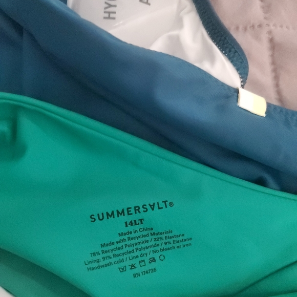 SummerSalt Sidestroke Bathing Suit 14 long torso. NWT - Picture 9 of 9